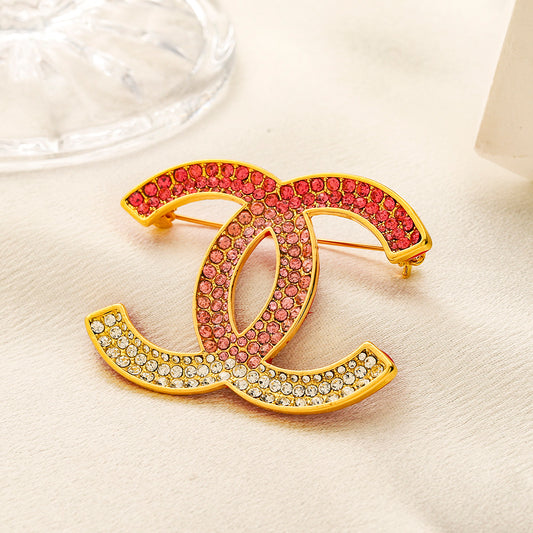 CC Diamond Brooch