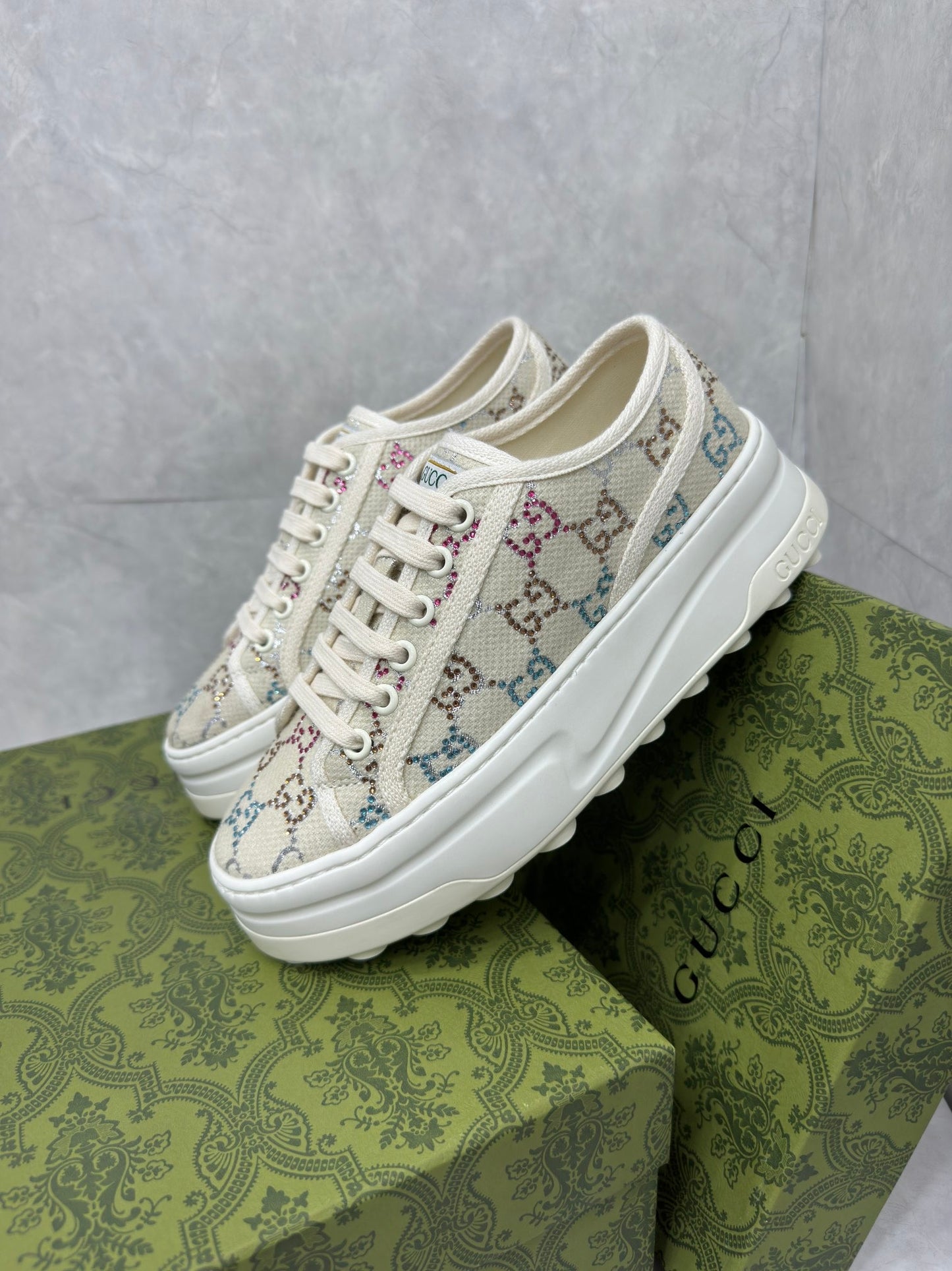 Gi Jacquard Rhinstone Sneaker