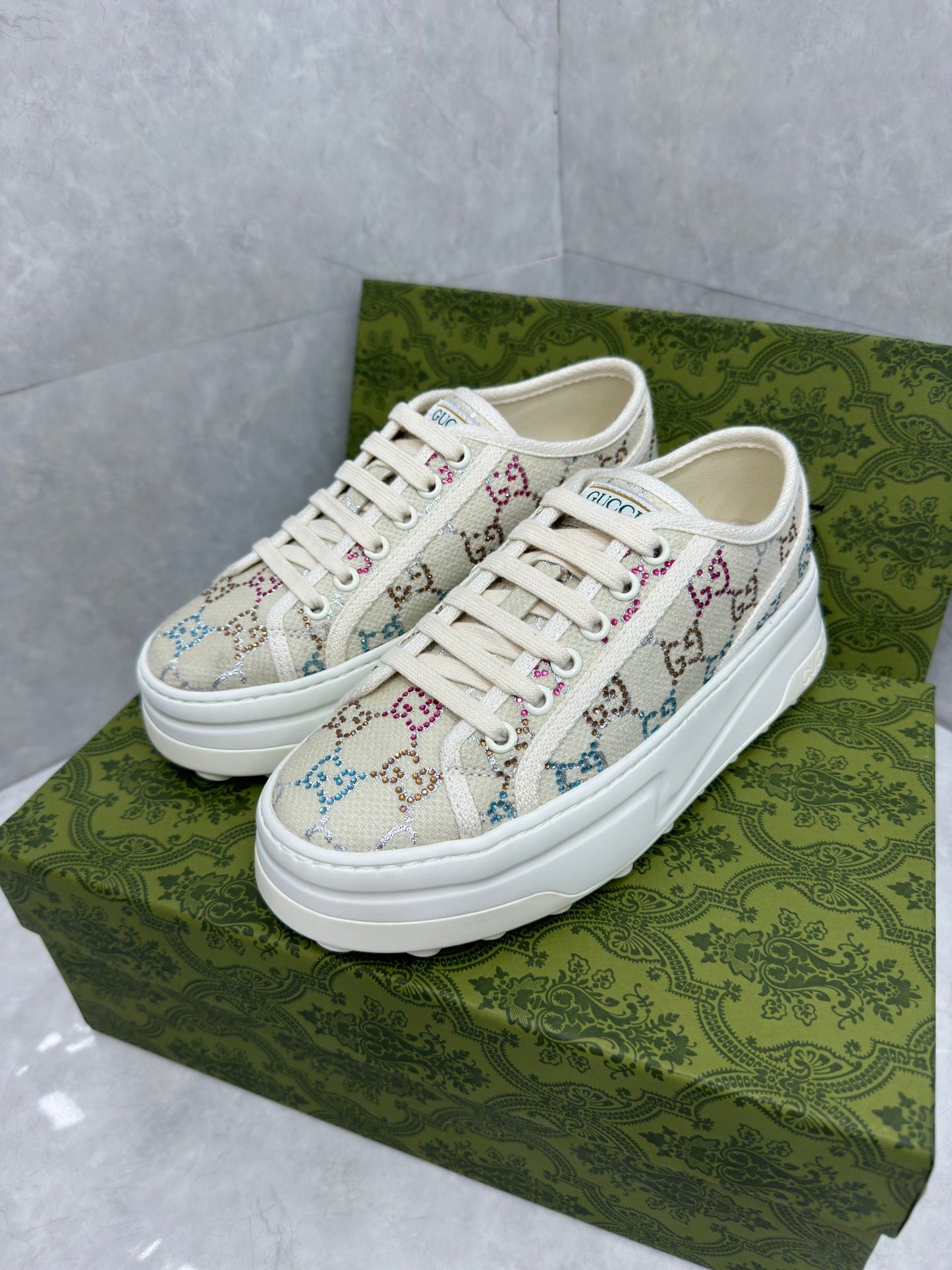 Gi Jacquard Rhinstone Sneaker