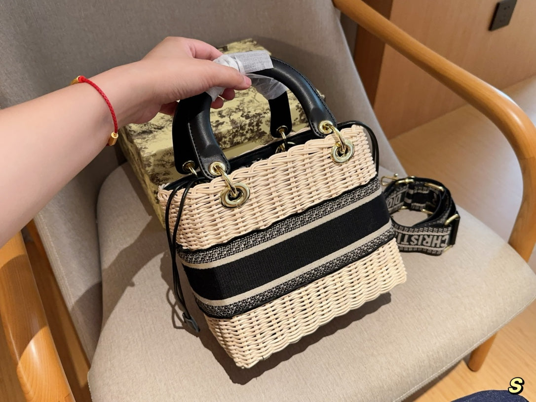 CD Bamboo Woven Bag