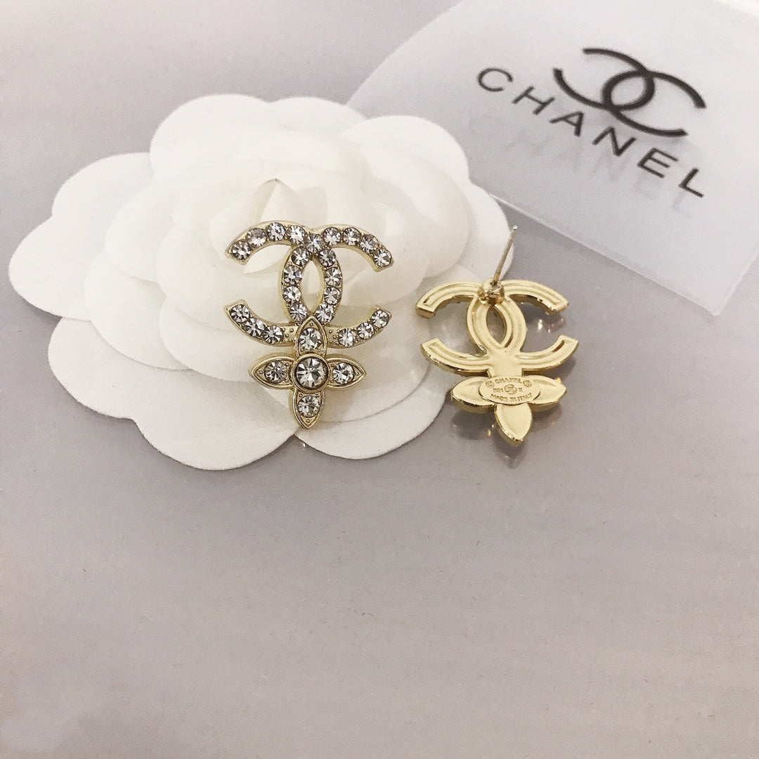 CC Diamond Stud Earring