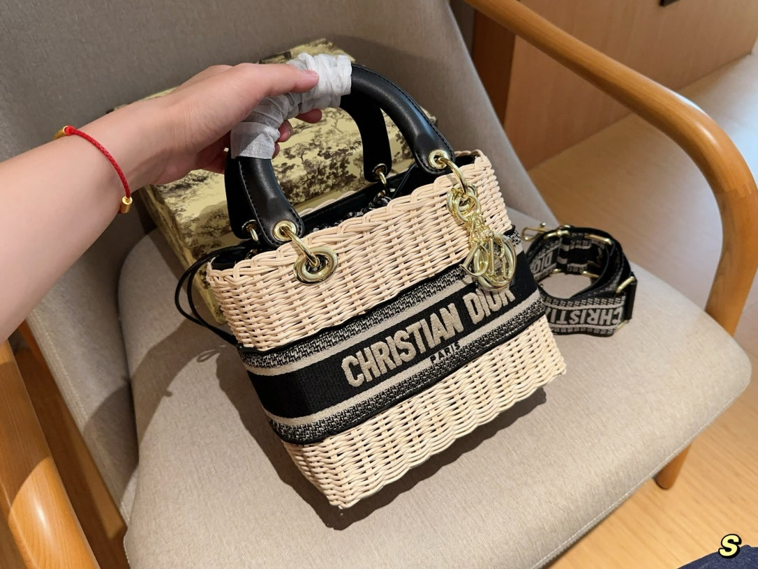 CD Bamboo Woven Bag