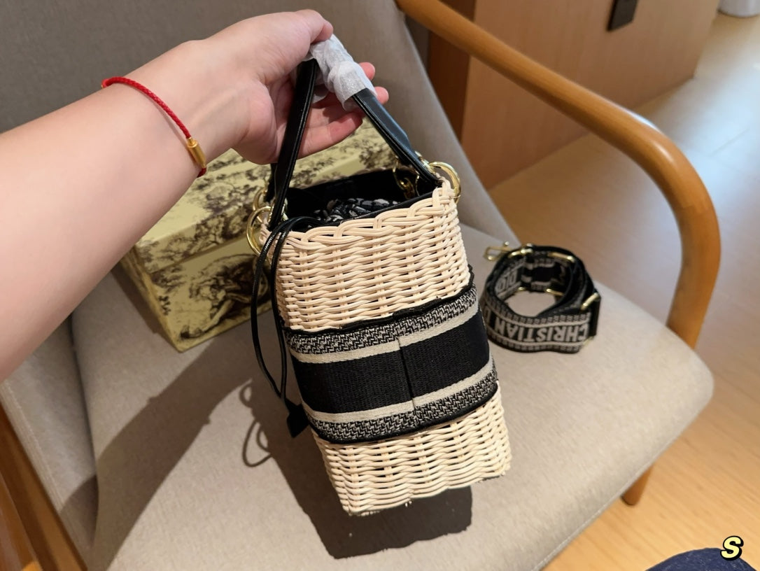 CD Bamboo Woven Bag