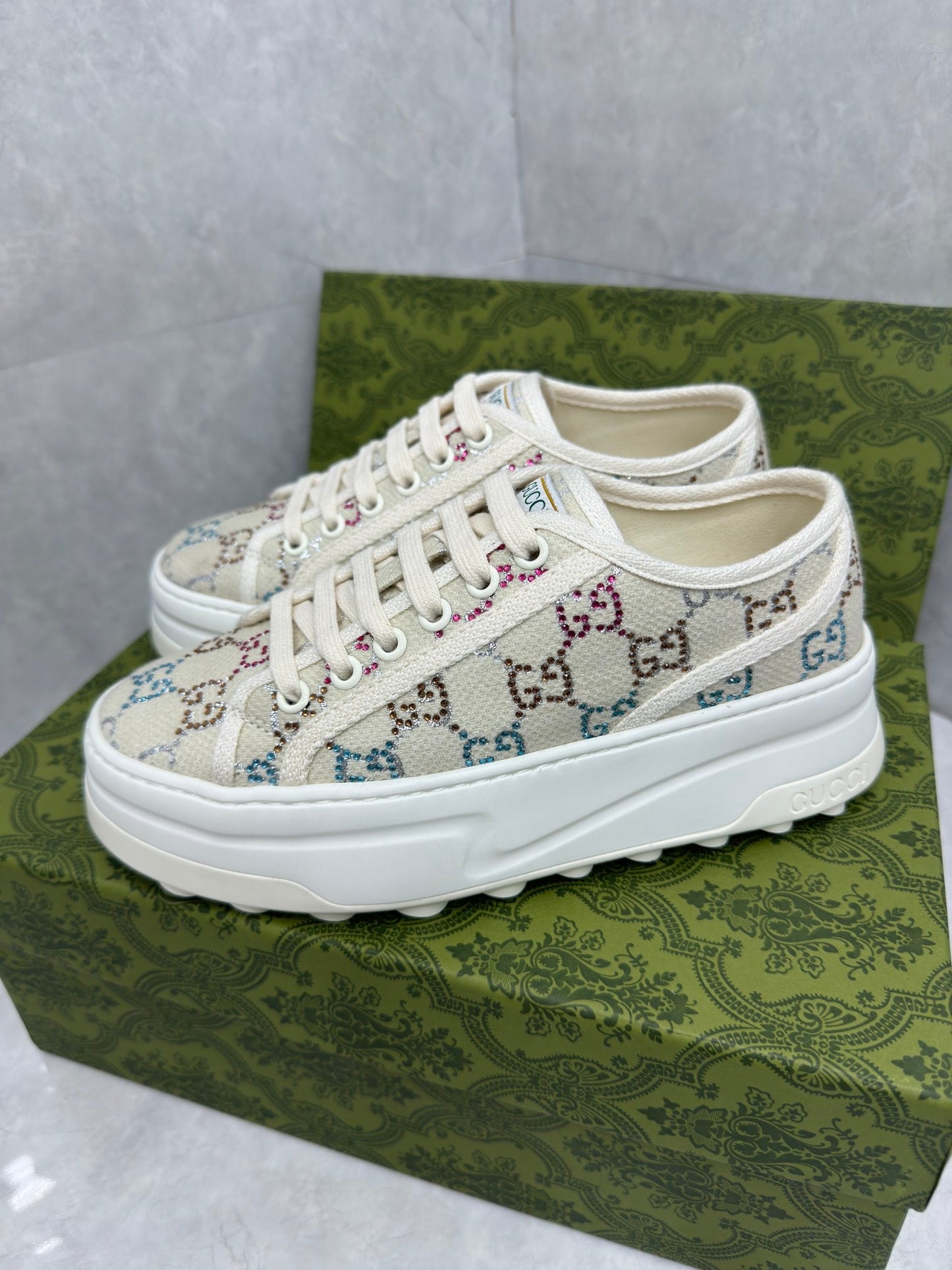 Gi Jacquard Rhinstone Sneaker