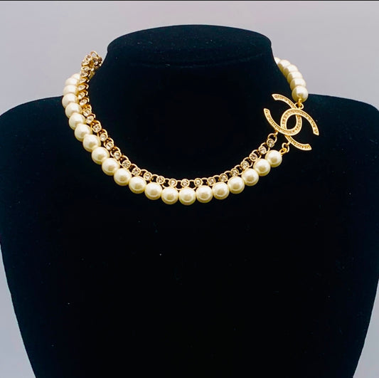 CC Pearl Necklace