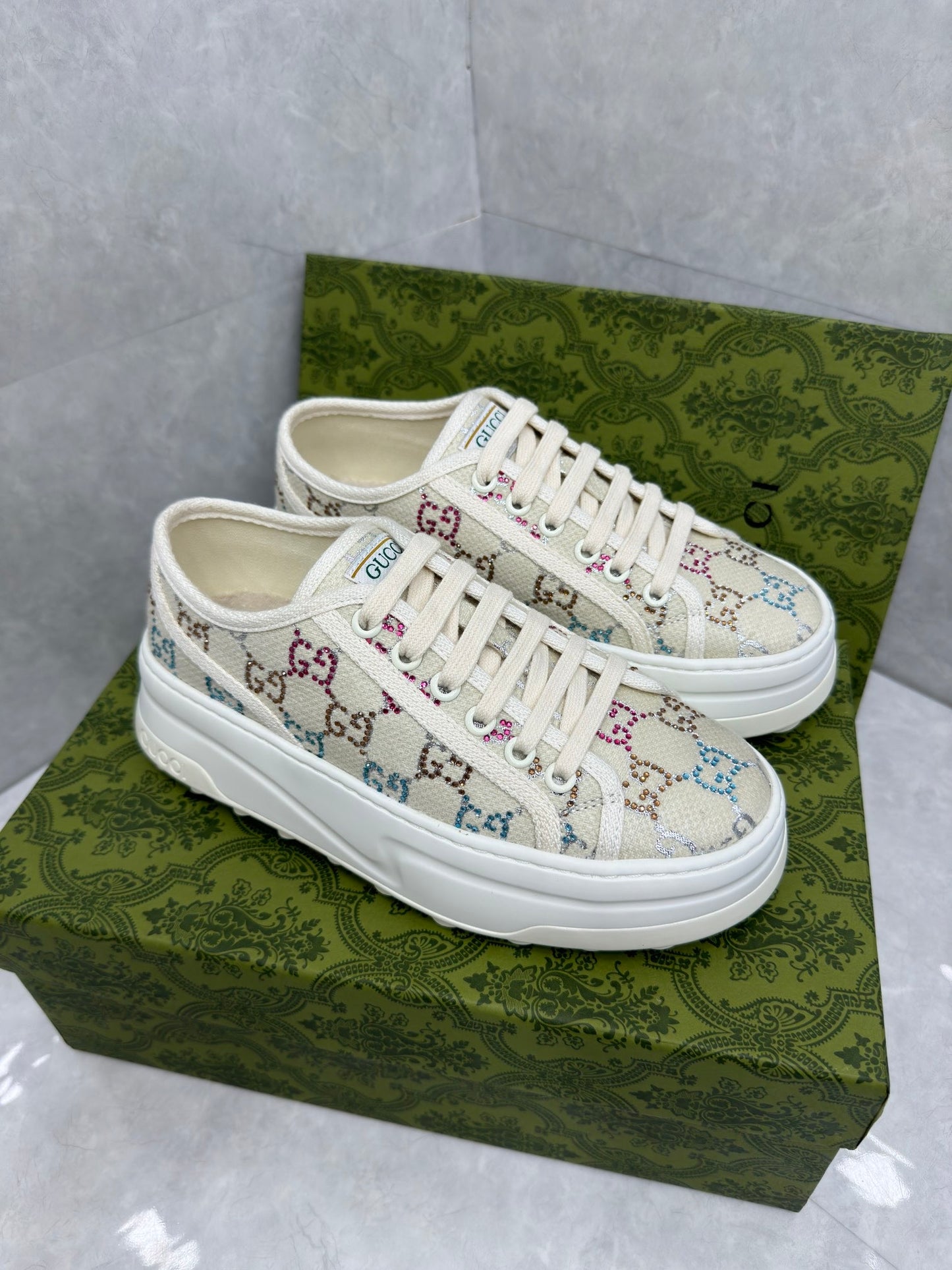 Gi Jacquard Rhinstone Sneaker