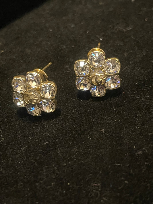 Gi Diamond Flower Earring