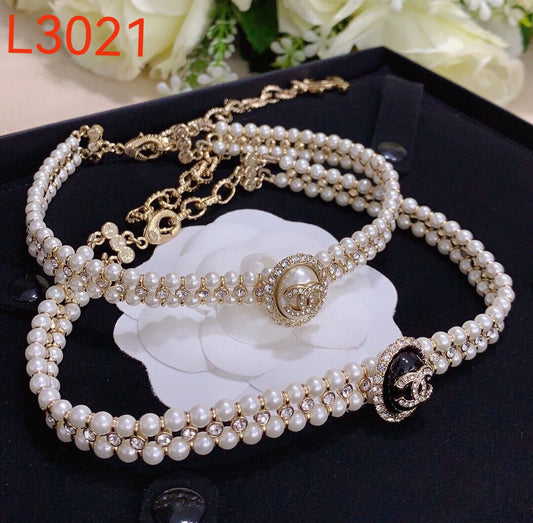 CC Pearl Necklace