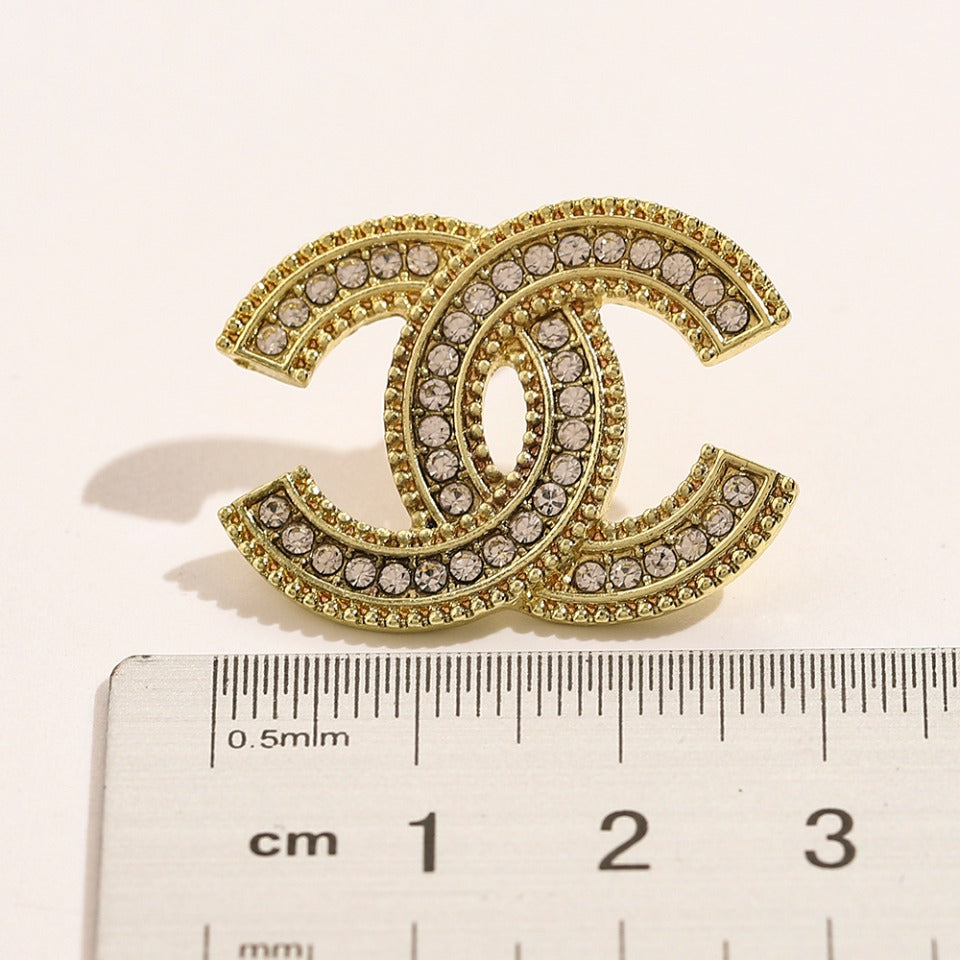 CC Stud Earring- Gold