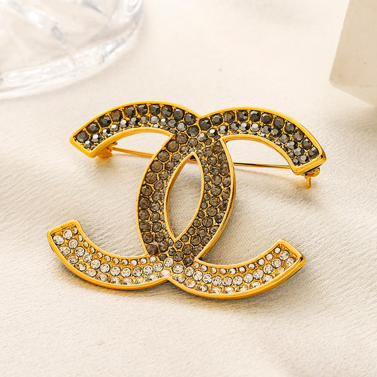 CC Diamond Brooch