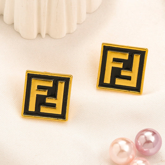 FF Square Stud Earring