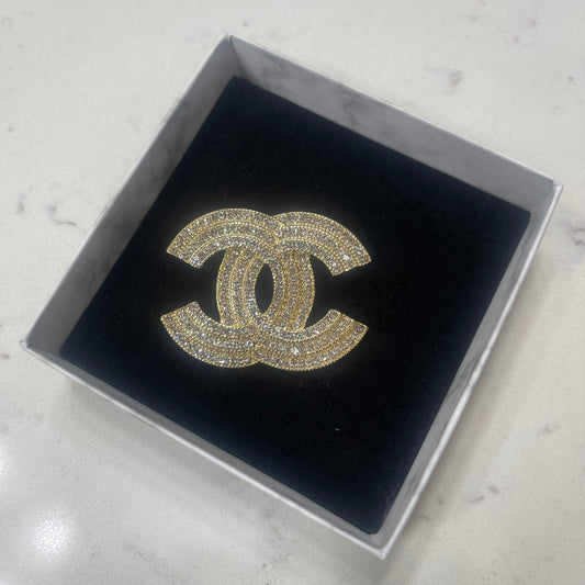 CC Diamond Brooch-Gold