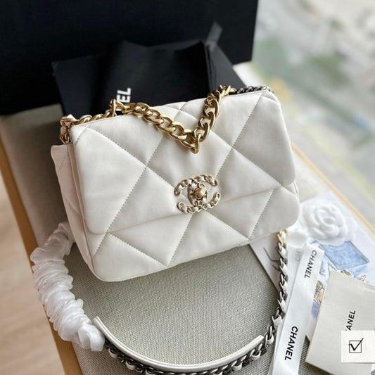 CC Chained Quilt Bag-Ivory