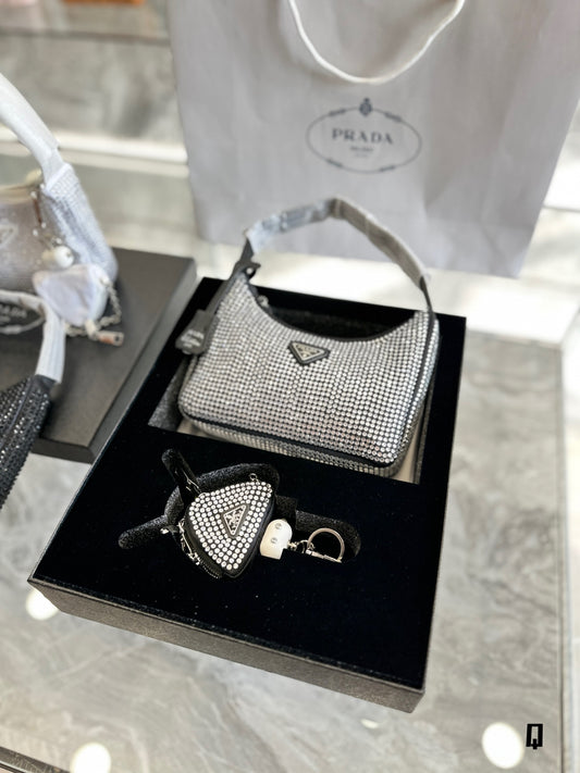 Milano Diamond Bag with Pouch Charm