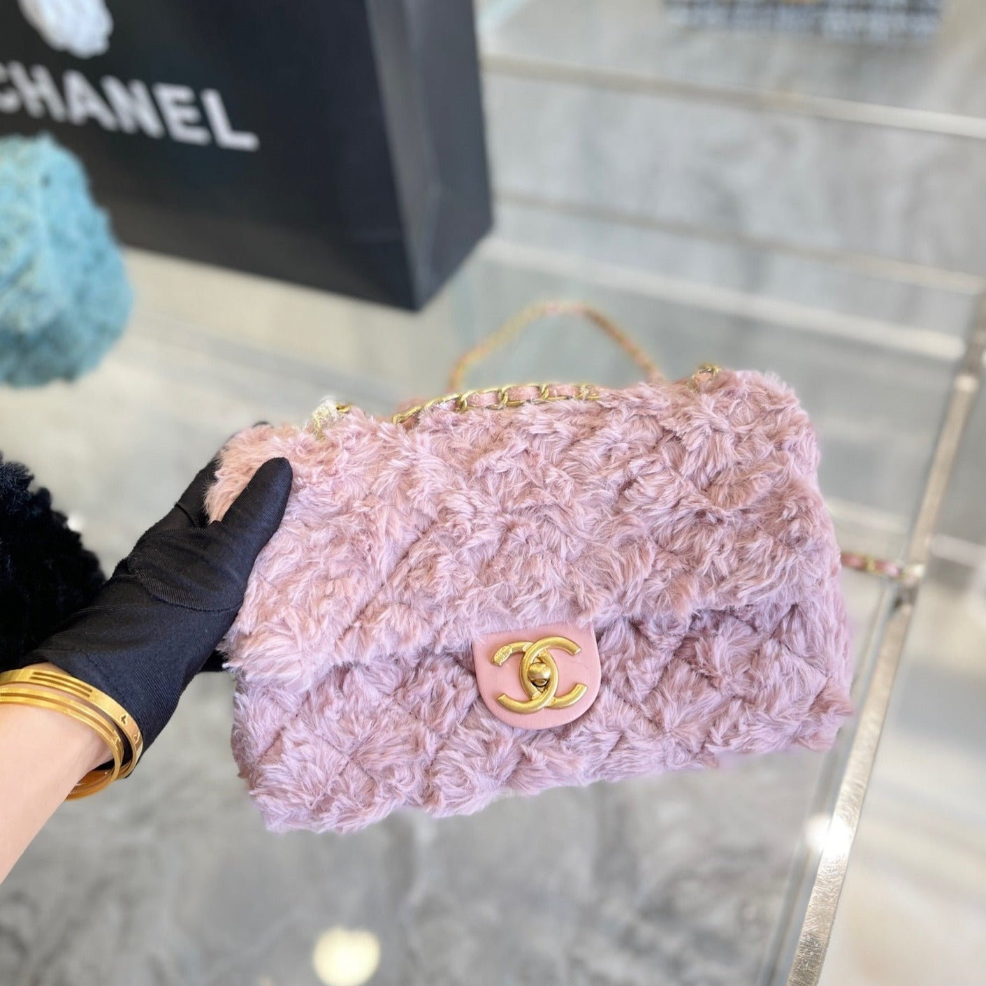 CC Fur Bag