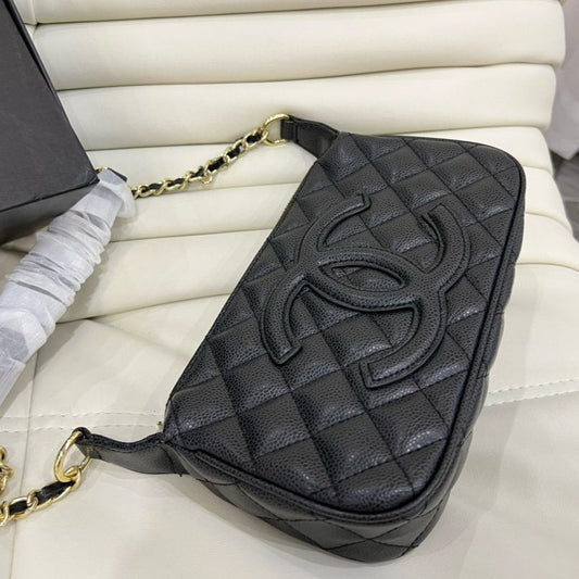 CC Quilted Shoulder Bag