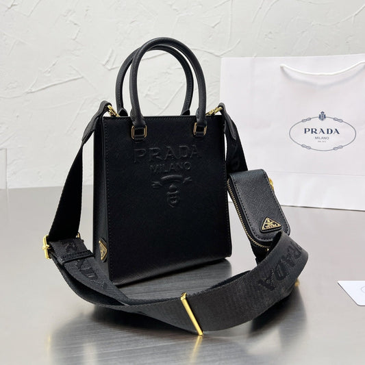 Milano Black Leather Bag