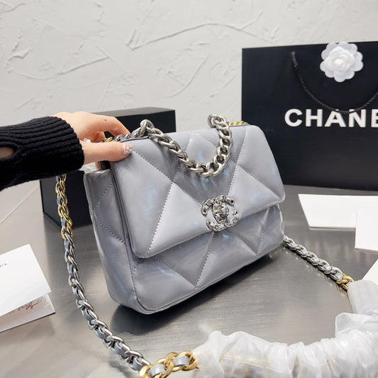 CC Chained Quilt Bag-Grey