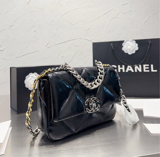 CC Chained Quilt Bag-Black