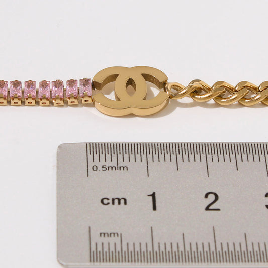 CC Baguette Chain Bracelet