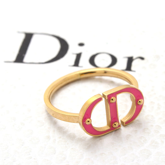 CD Logo Ring-Pink